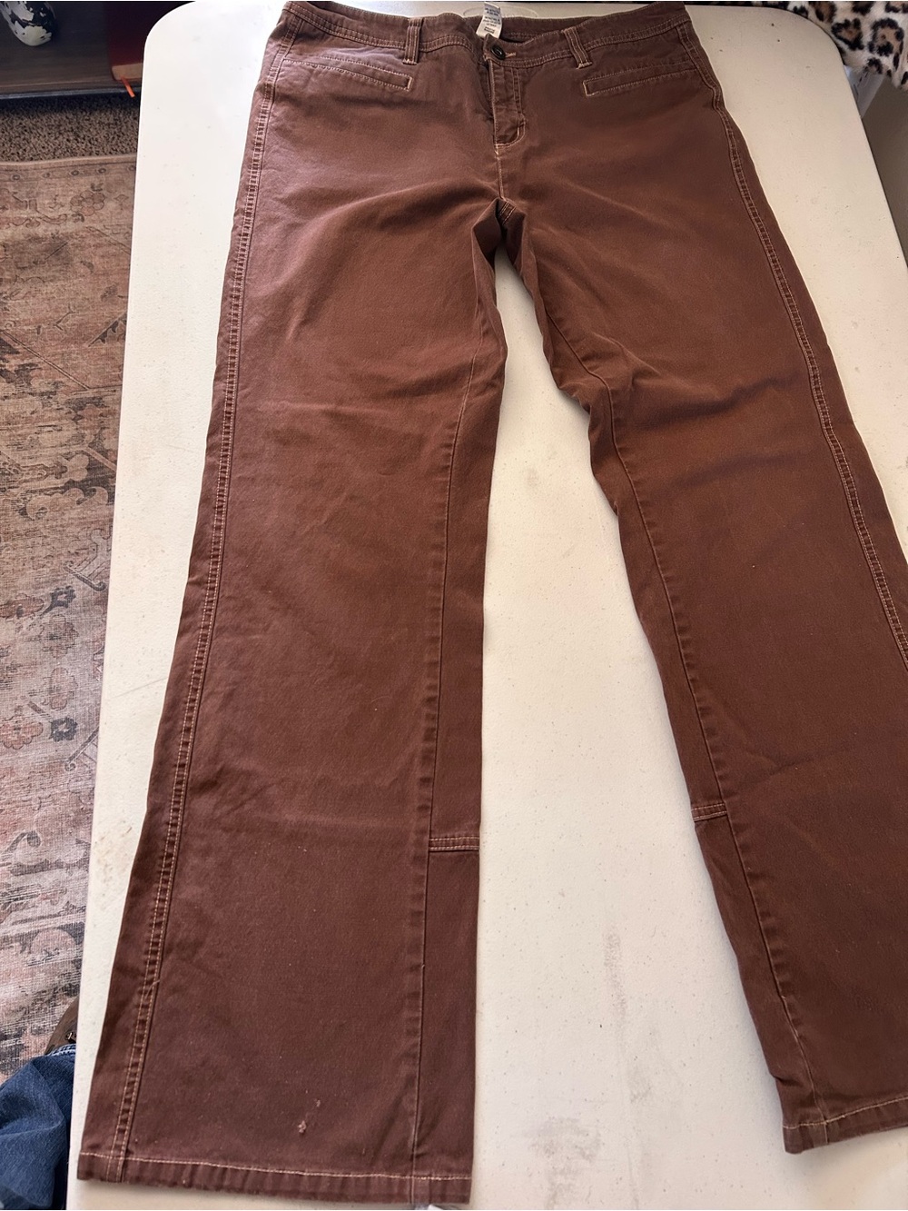 Women’s Brown Straight-Leg Jeans